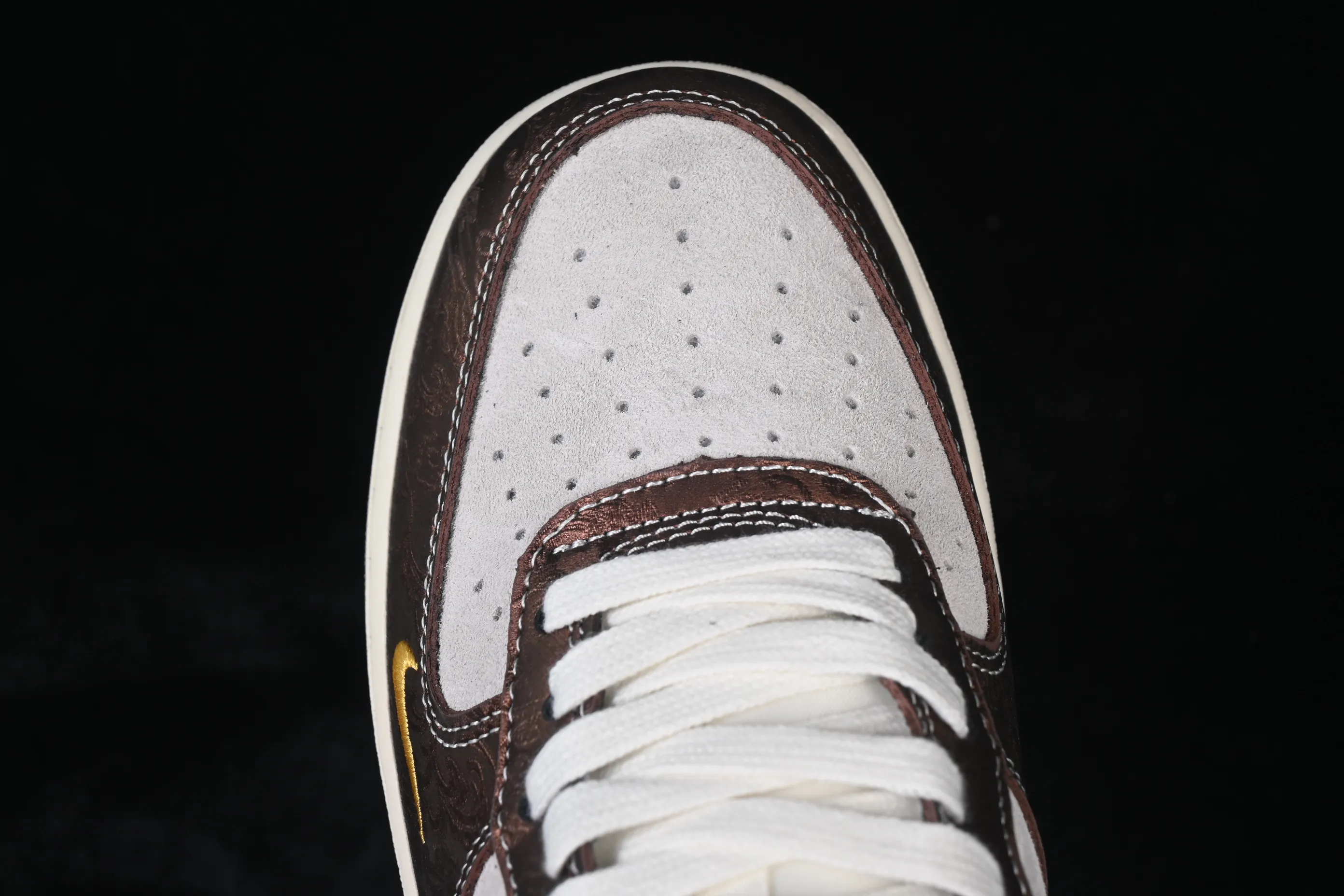 All categories Nk Air Force 1 Air Force series Nk Air Force 1 Low Air Force low-top Nike Air Force 1'07 Low Year of the Horse limited white brown Chinese style Air Force 1 low-top casual sneakers KD1688-005